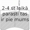 Bremžu uzliku kompl., Disku bremzes FERODO FDB126