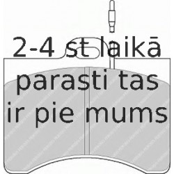 Bremžu uzliku kompl., Disku bremzes FERODO FDB126