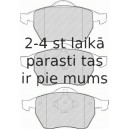 Bremžu uzliku kompl., Disku bremzes FERODO FDB1167