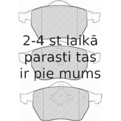 Bremžu uzliku kompl., Disku bremzes FERODO FDB1167
