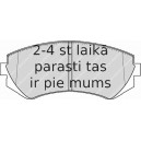 Bremžu uzliku kompl., Disku bremzes FERODO FDB1166