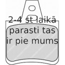 Bremžu uzliku kompl., Disku bremzes FERODO FDB1139