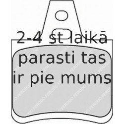 Bremžu uzliku kompl., Disku bremzes FERODO FDB1139