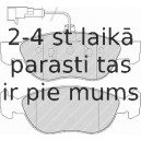 Bremžu uzliku kompl., Disku bremzes FERODO FDB1137