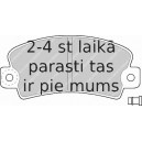 Bremžu uzliku kompl., Disku bremzes FERODO FDB113