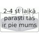 Bremžu uzliku kompl., Disku bremzes FERODO FDB1689