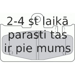 Bremžu uzliku kompl., Disku bremzes FERODO FDB1689