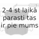 Bremžu uzliku kompl., Disku bremzes FERODO FDB1121