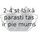 Bremžu uzliku kompl., Disku bremzes FERODO FDB1113