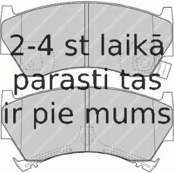 Bremžu uzliku kompl., Disku bremzes FERODO FDB1103