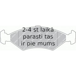 Bremžu uzliku kompl., Disku bremzes FERODO FDB1081