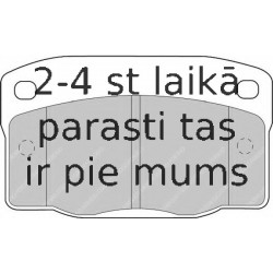 Комплект тормозных колодок, дисковый тормоз FERODO FDB1035