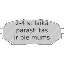 Комплект тормозных колодок, дисковый тормоз FERODO FDB1030