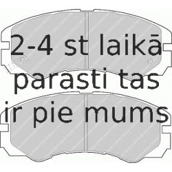Комплект тормозных колодок, дисковый тормоз FERODO FDB1015