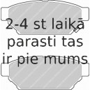 Комплект тормозных колодок, дисковый тормоз FERODO FDB1013