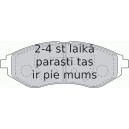 Bremžu uzliku kompl., Disku bremzes FERODO FDB1699