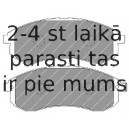 Bremžu uzliku kompl., Disku bremzes FERODO FDB1702