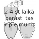 Bremžu uzliku kompl., Disku bremzes FERODO FDB1710