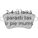 Bremžu uzliku kompl., Disku bremzes FERODO FDB1750