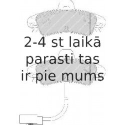 Bremžu uzliku kompl., Disku bremzes FERODO FDB1753