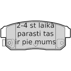 Bremžu uzliku kompl., Disku bremzes FERODO FDB1759