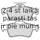 Bremžu uzliku kompl., Disku bremzes FERODO FDB1766