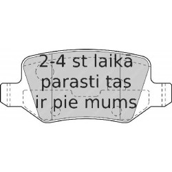 Bremžu uzliku kompl., Disku bremzes FERODO FDB1782