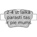 Bremžu uzliku kompl., Disku bremzes FERODO FDB1784