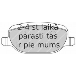 Bremžu uzliku kompl., Disku bremzes FERODO FDB1795