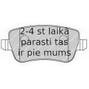 Bremžu uzliku kompl., Disku bremzes FERODO FDB1797