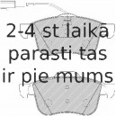 Bremžu uzliku kompl., Disku bremzes FERODO FDB1805