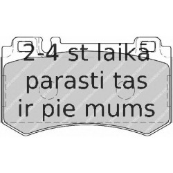 Bremžu uzliku kompl., Disku bremzes FERODO FDB1809