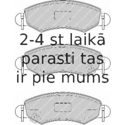 Bremžu uzliku kompl., Disku bremzes FERODO FDB1811