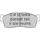 Bremžu uzliku kompl., Disku bremzes FERODO FDB1812