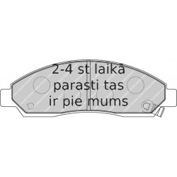 Bremžu uzliku kompl., Disku bremzes FERODO FDB1816