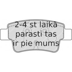 Bremžu uzliku kompl., Disku bremzes FERODO FDB1858