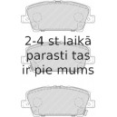 Bremžu uzliku kompl., Disku bremzes FERODO FDB1859