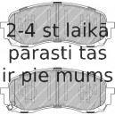 Bremžu uzliku kompl., Disku bremzes FERODO FDB1863