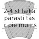 Bremžu uzliku kompl., Disku bremzes FERODO FDB1875