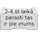 Bremžu uzliku kompl., Disku bremzes FERODO FDB1877