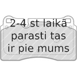 Bremžu uzliku kompl., Disku bremzes FERODO FDB1877