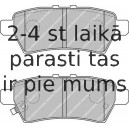 Bremžu uzliku kompl., Disku bremzes FERODO FDB1882