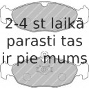 Bremžu uzliku kompl., Disku bremzes FERODO FDB1903