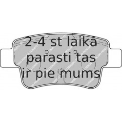 Bremžu uzliku kompl., Disku bremzes FERODO FDB1922