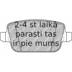 Bremžu uzliku kompl., Disku bremzes FERODO FDB1932