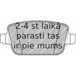 Bremžu uzliku kompl., Disku bremzes FERODO FDB1933