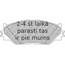 Bremžu uzliku kompl., Disku bremzes FERODO FDB1936