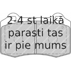 Bremžu uzliku kompl., Disku bremzes FERODO FDB1957