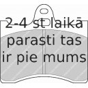 Bremžu uzliku kompl., Disku bremzes FERODO FDB196