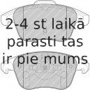 Bremžu uzliku kompl., Disku bremzes FERODO FDB1972